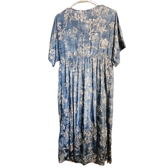 Love Kyla Karisa Polysilk BOHO Chic Lightweight Midi Dress Small NEW - Picture 2 of 9